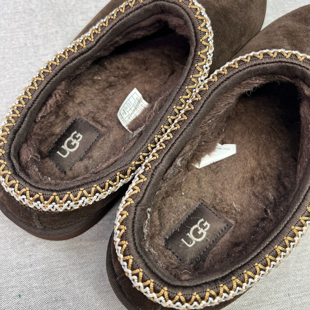 Ugg Tasman II Men's Size 10 Dusted Cocoa Brown Slippers - Picture 7 of 9
